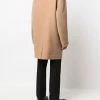 Fendi single-breasted virgin wool-blend coat