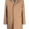 Fendi single-breasted virgin wool-blend coat