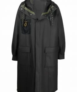 Fendi longline rain coat