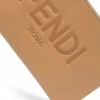 Fendi debossed-logo leather clutch bag