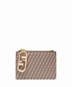 Fendi FF-monogram zip purse