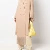 Fendi fringed double-breasted coat