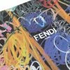 Fendi Fluffy wrist leather pouch