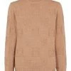 Fendi monogram-pattern roll-neck top