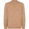 Fendi monogram-pattern roll-neck top