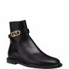 Fendi FF-plaque ankle boots