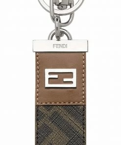 Fendi FF-motif keyring