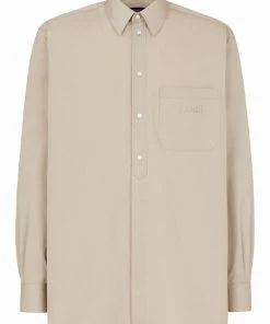 Fendi raised-logo shirt