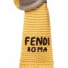 Fendi embroidered knitted scarf