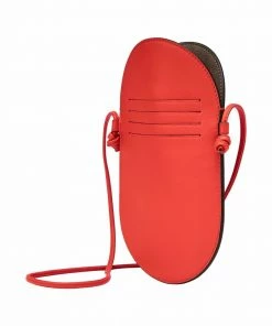 Fendi FF logo-print leather purse