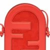 Fendi FF logo-print leather purse