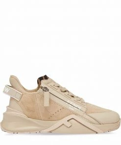 Fendi logo-print lace-up sneakers