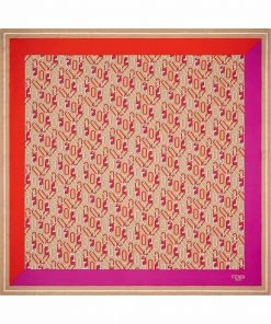 Fendi FF-logo print silk scarf
