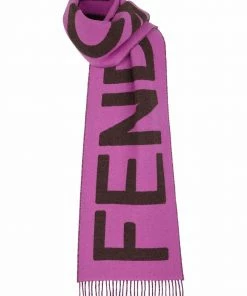 Fendi logo-print scarf