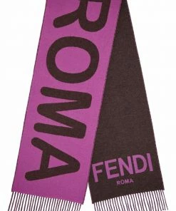 Fendi logo-print scarf