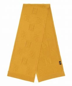 Fendi embroidered wool scarf