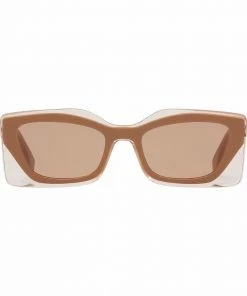 Fendi clear-panel detail sunglasses