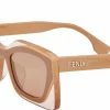 Fendi clear-panel detail sunglasses