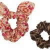 Fendi FF-logo print scrunchie set