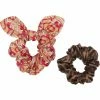 Fendi FF-logo print scrunchie set