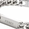 Fendi engraved logo bracelet