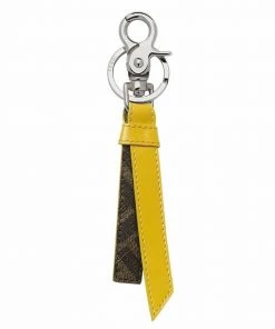 Fendi FF-motif ribbon keyring