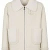 Fendi shearling-collar jacket