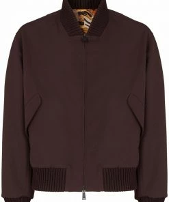 Fendi marble-effect print jacket