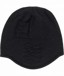 Fendi FF-logo print knit hat