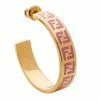 Fendi FF logo-print hoop earrings