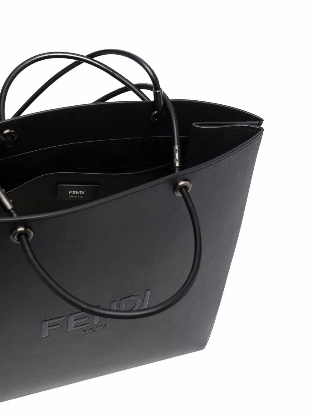 Hot Sale π Fendi Logo embossed leather tote bag tote bags of men π 7 Fendi logo-embossed leather tote bag