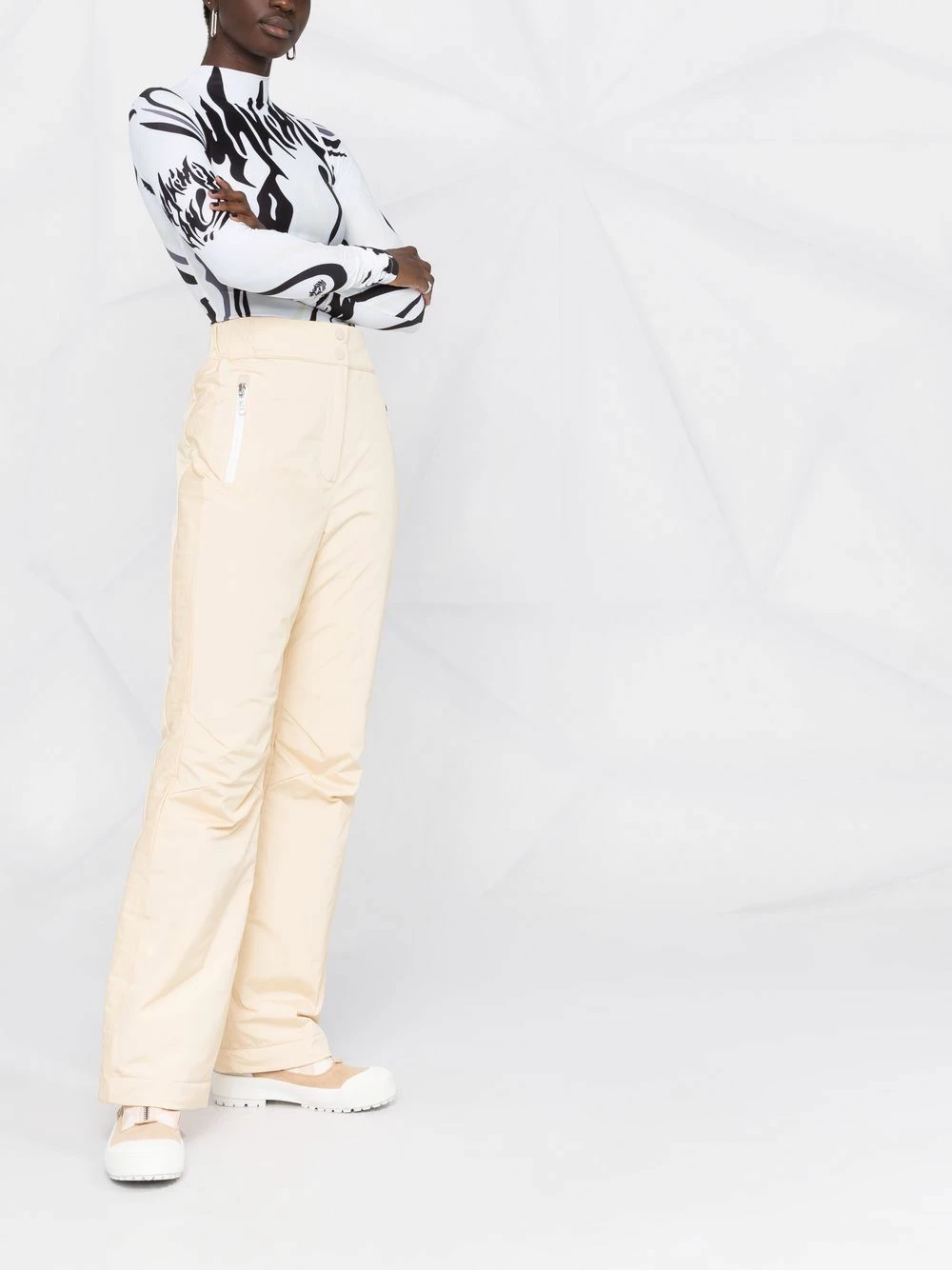 Hot Sale 🛒 Fendi High waisted straight leg trousers high waisted pants of women ✔️ 6 Fendi high-waisted straight-leg trousers