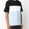 Fendi embossed-logo striped T-shirt
