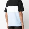 Fendi embossed-logo striped T-shirt