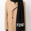 Fendi intarsia-knit logo scarf