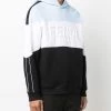 Fendi colour-block cotton hoodie