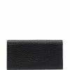 Fendi long grained leather wallet