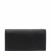 Fendi long grained leather wallet