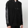 Fendi logo-tape drawstring hoodie