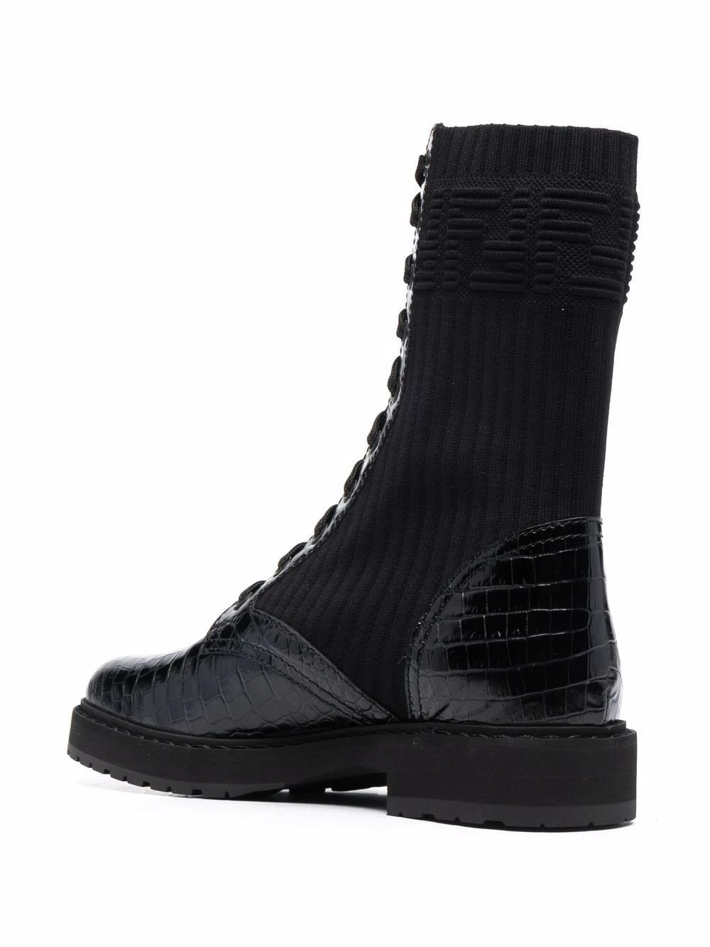 Buy π Fendi Multi panel lace up π₯Ύ boots of women π― 5 Fendi multi-panel lace-up boots