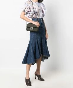 Fendi FF logo-print satchel bag