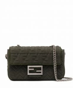 Fendi FF logo-print satchel bag