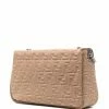 Fendi FF logo-print leather shoulder bag