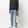 Fendi FF-logo intarsia-knit roll neck jumper