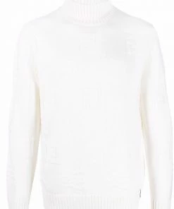 Fendi FF logo-detail crew neck jumper