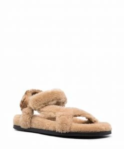 Fendi fur-design sandals