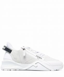 Fendi colour-block low-top trainers